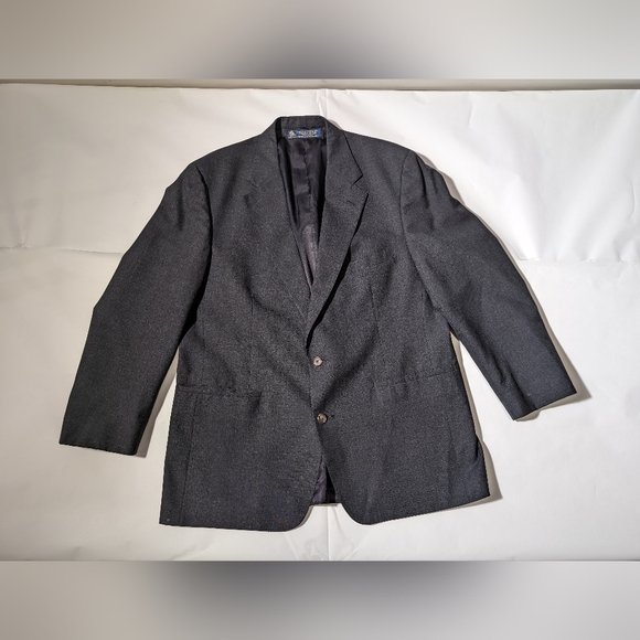 100 % wool dark grey brooks brothers blazer..unknown size - Picture 1 of 5